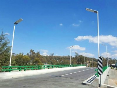 Road project solar led street light