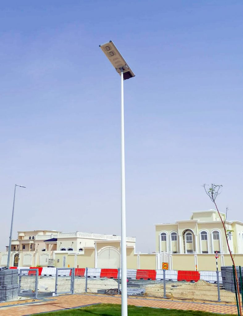abu Dhabi solar street light project